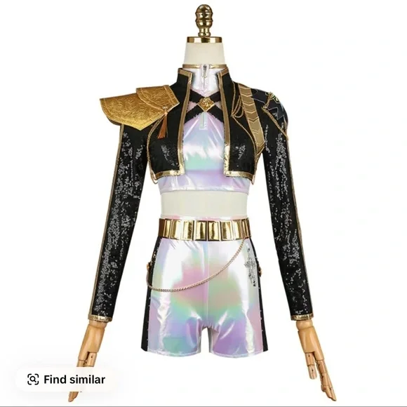 BRAND NEW K-pop Demon Hunters Girls Rumi Costume Size 140 - Picture 1 of 16